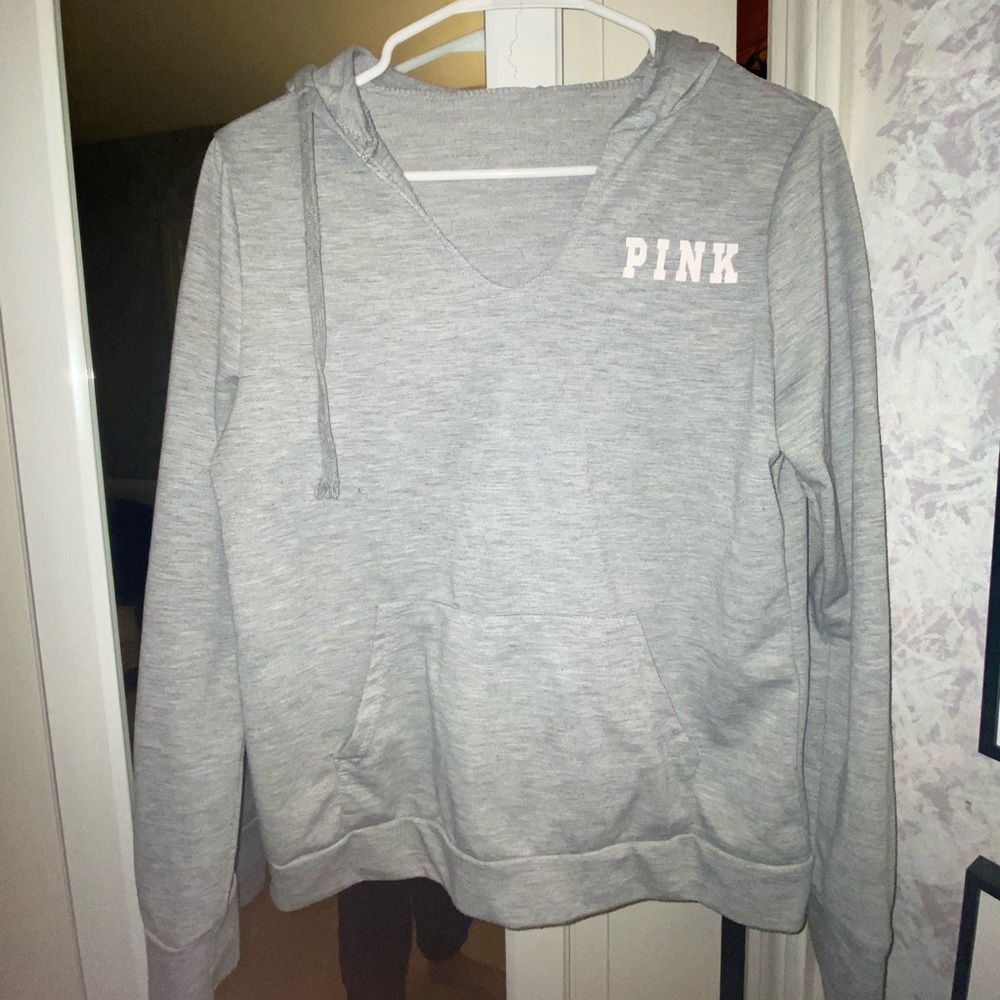 Pink Grey Hoodie